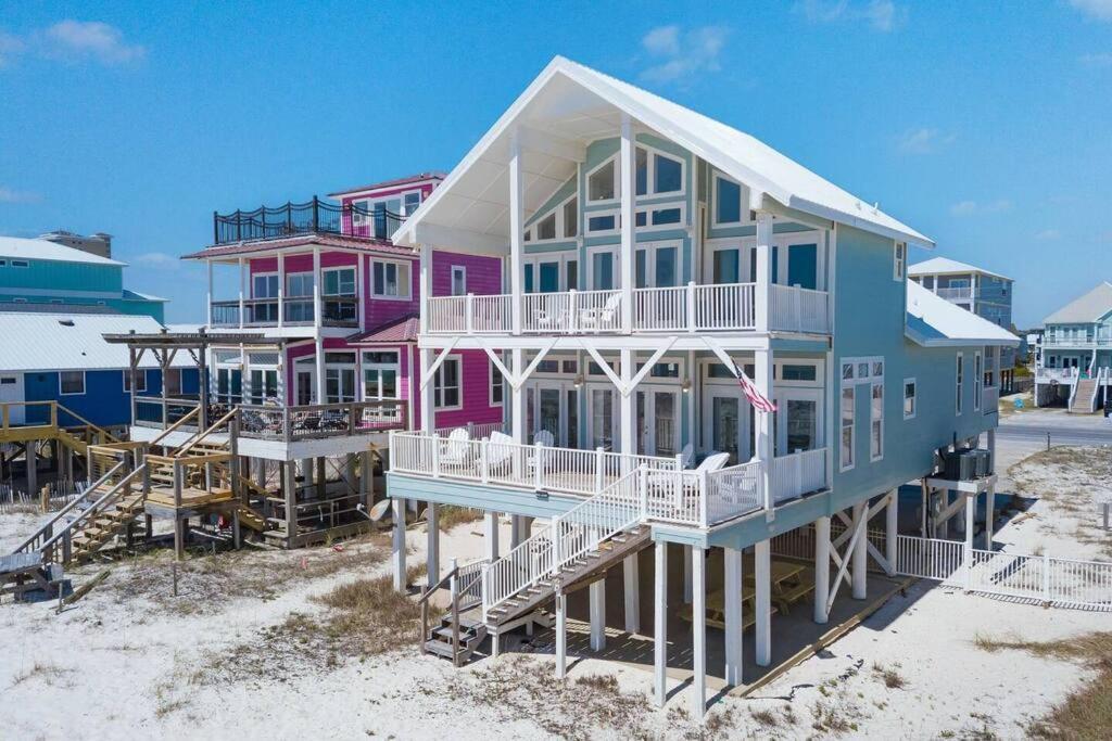 Oceanfront/Zero Steps To Beach/Views/4Br Gulf Shores Bagian luar foto