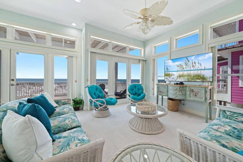 Oceanfront/Zero Steps To Beach/Views/4Br Gulf Shores Bagian luar foto