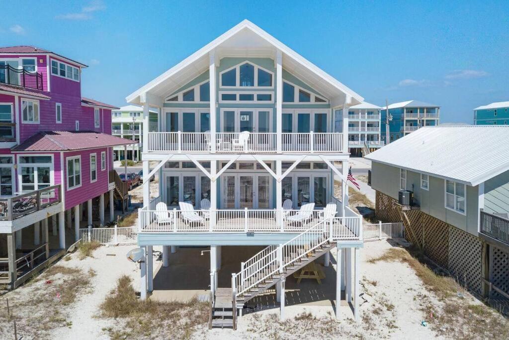 Oceanfront/Zero Steps To Beach/Views/4Br Gulf Shores Bagian luar foto