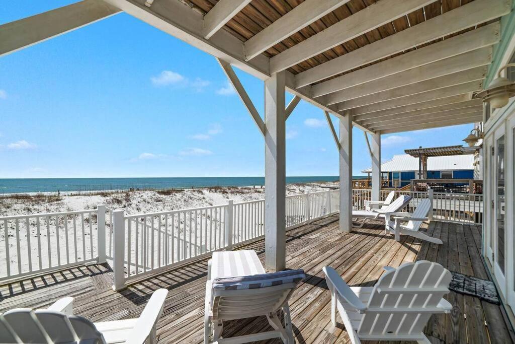 Oceanfront/Zero Steps To Beach/Views/4Br Gulf Shores Bagian luar foto