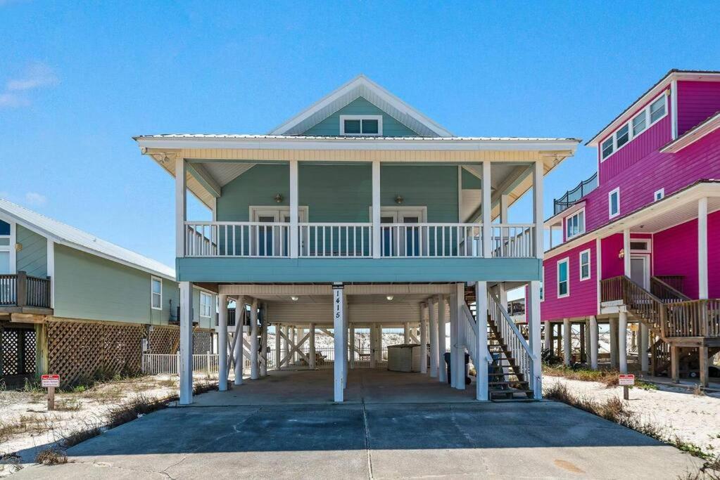 Oceanfront/Zero Steps To Beach/Views/4Br Gulf Shores Bagian luar foto